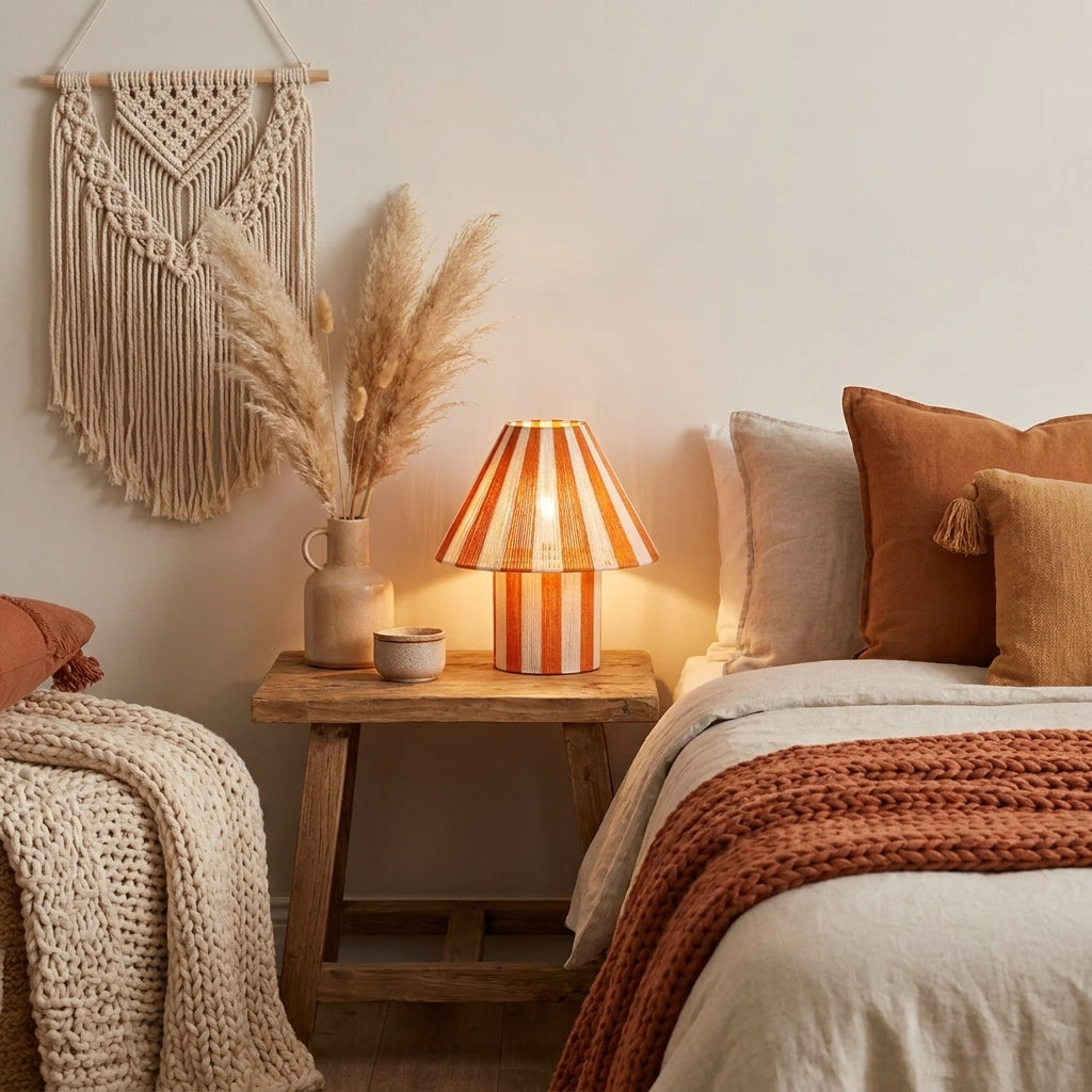 Woven Stripe Table Lamp