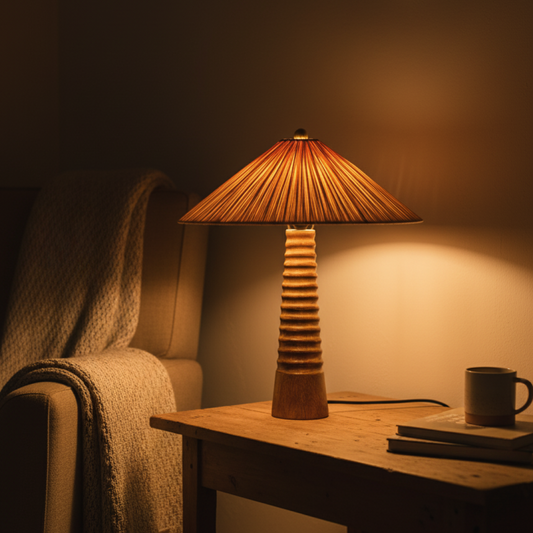Rafia Twist Table Lamp