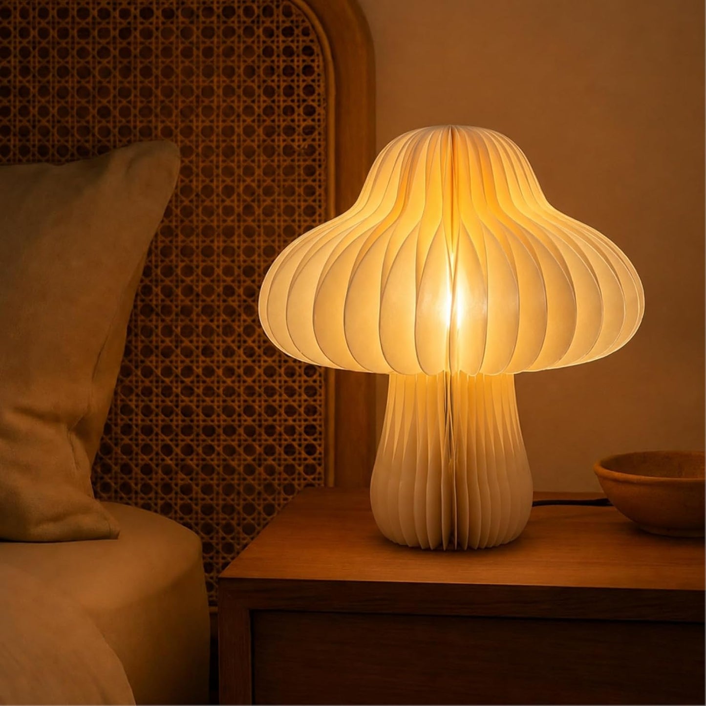 Mushroom Paper Table Lamp