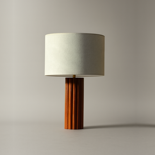 sculpted geometry table lamp decorative