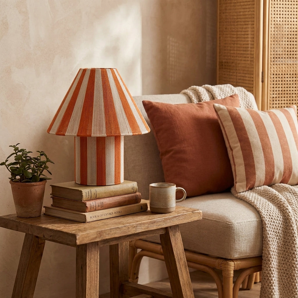 Woven Stripe Table Lamp