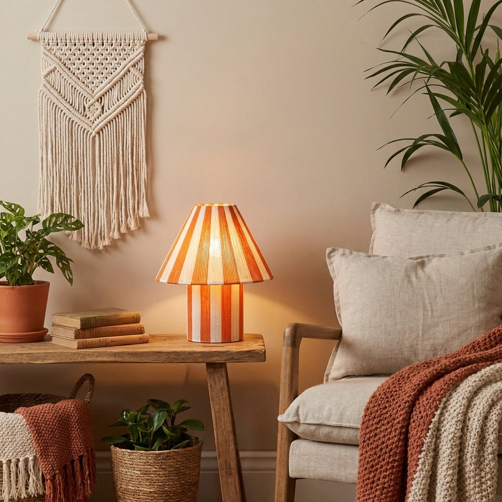 Woven Stripe Table Lamp