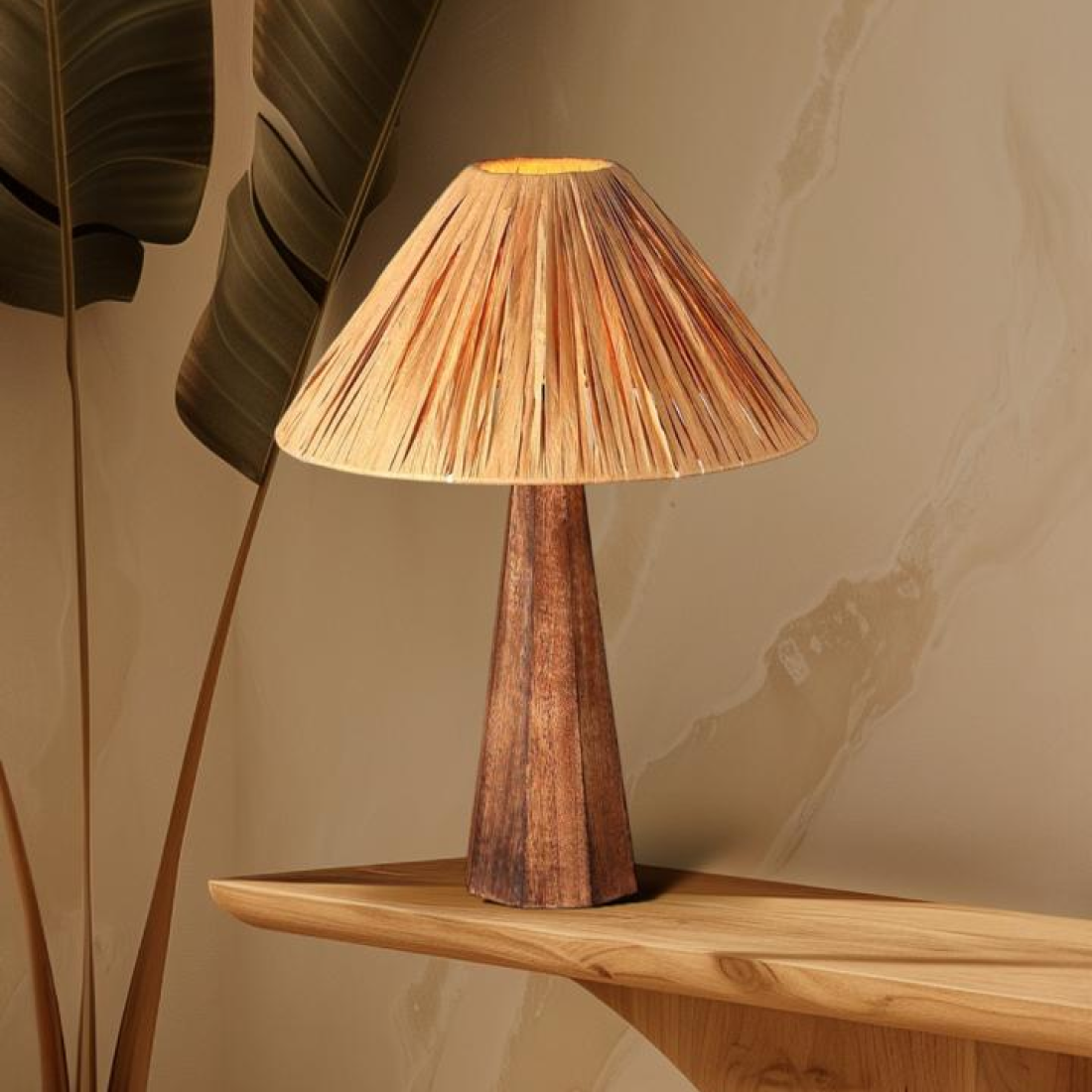 Warm Ambient Glow The natural linen fabric shade gently diffuses light, creating a warm and soothing glow—ideal for reading, unwinding, or creating a relaxed bedroom atmosphere.