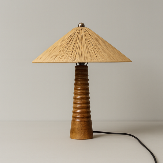 Rafia Twist Table Lamp